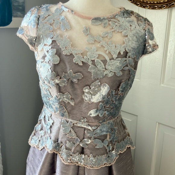 Adrianna Papell mother of the bride or groom gown dress EUC 4P pockets - Picture 5 of 17